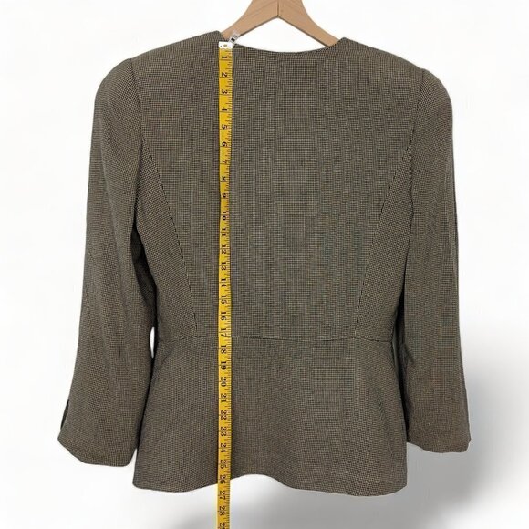 Kasper for ASL Vintage 80's Large Shoulder Pads Hidden Buttons Blazer (14) - Picture 10 of 14